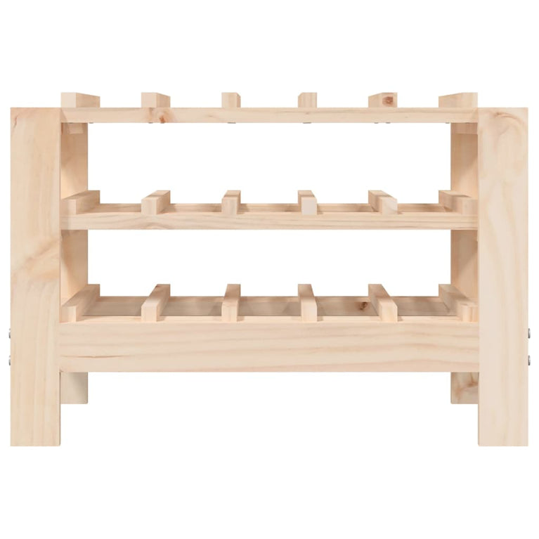 Wijnrek 61,5x30x42 cm massief grenenhout bruin MeubelReus