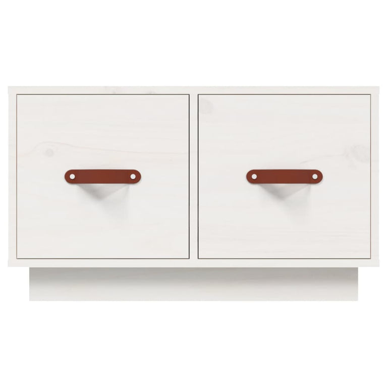 Salontafel 60x53x35 cm massief grenenhout wit MeubelReus