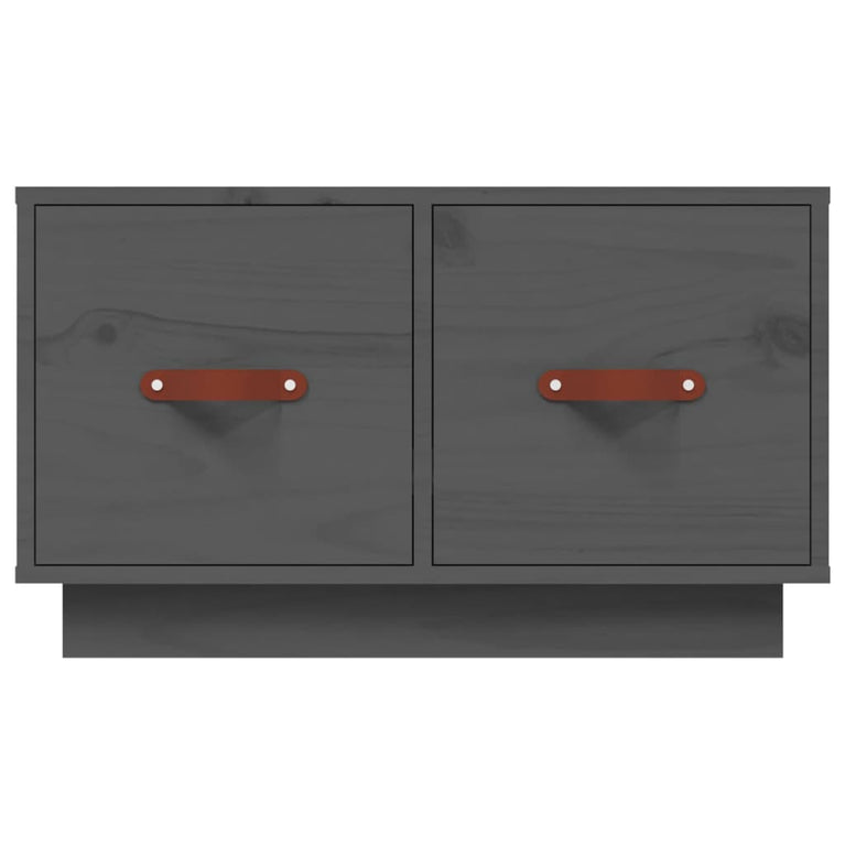 Salontafel 60x53x35 cm massief grenenhout grijs MeubelReus