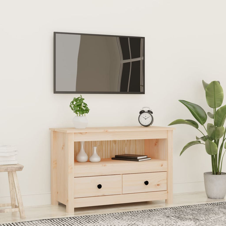 Tv-meubel 79x35x52 cm massief grenenhout MeubelReus