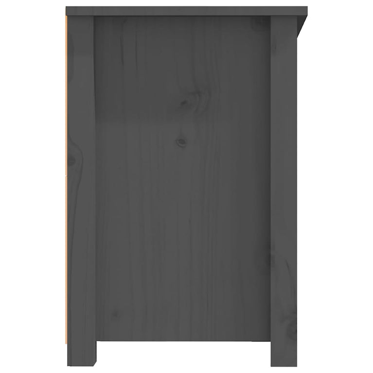 Tv-meubel 114x35x52 cm massief grenenhout grijs MeubelReus