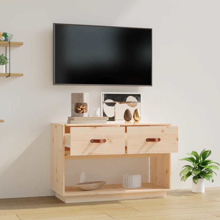 Tv-meubel 90x40x60 cm massief grenenhout MeubelReus