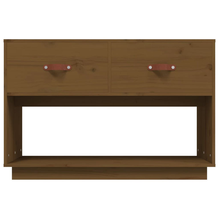 Tv-meubel 90x40x60 cm massief grenenhout honingbruin MeubelReus