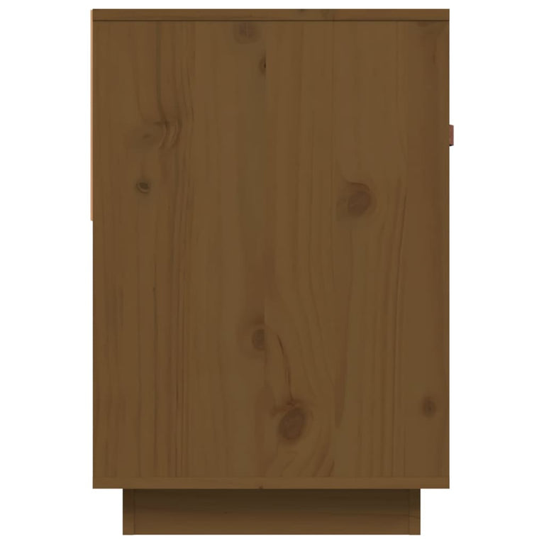 Tv-meubel 90x40x60 cm massief grenenhout honingbruin MeubelReus