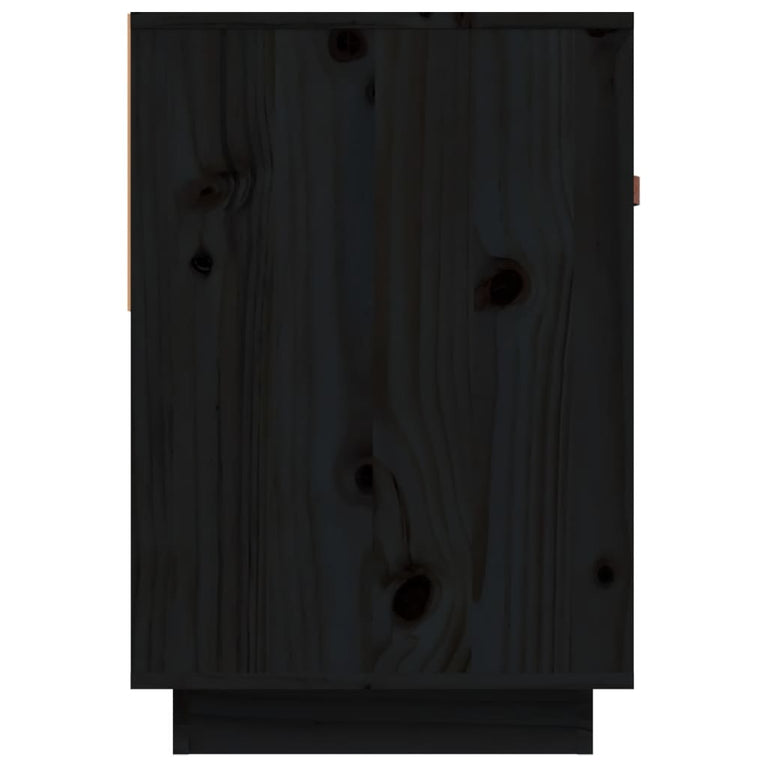Tv-meubel 90x40x60 cm massief grenenhout zwart MeubelReus