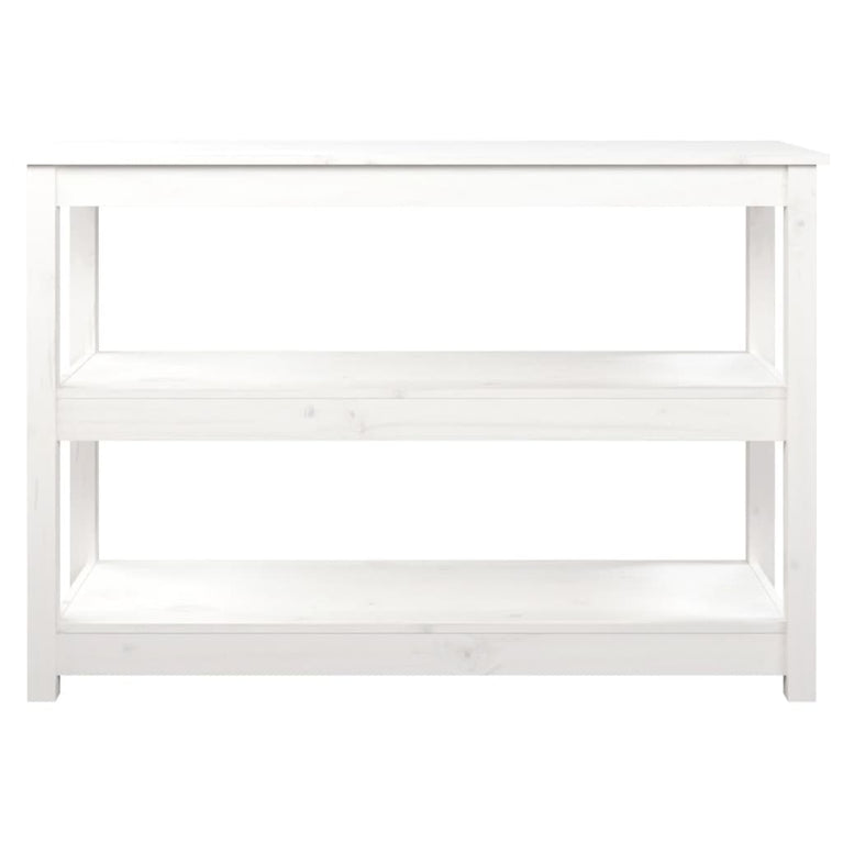 Wandtafel 110x40x74 cm massief grenenhout wit MeubelReus