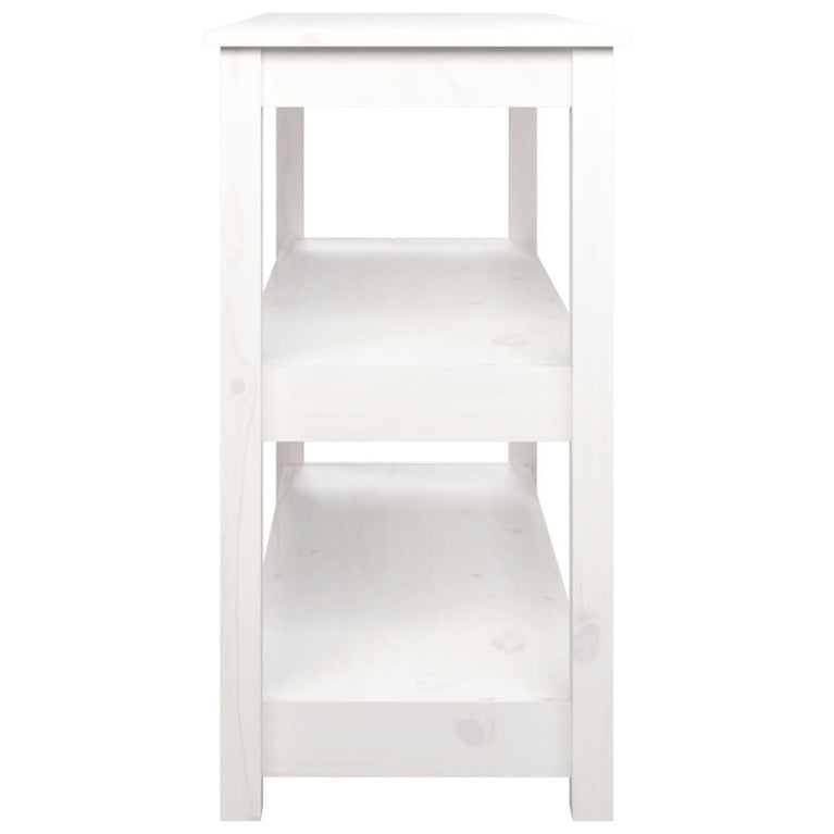 Wandtafel 110x40x74 cm massief grenenhout wit MeubelReus