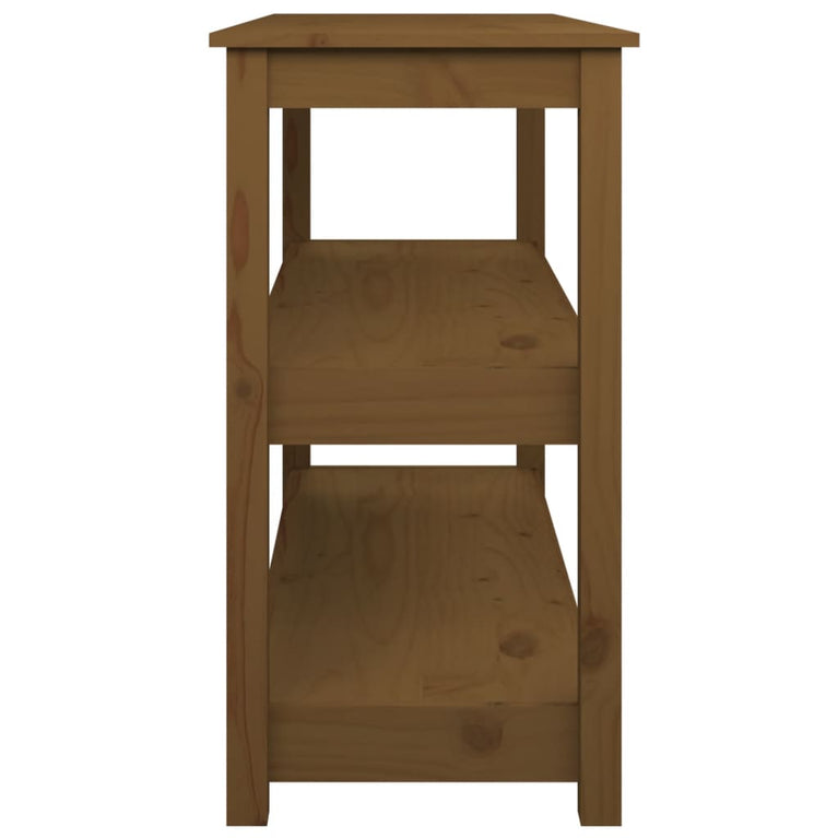 Wandtafel 110x40x74 cm massief grenenhout honingbruin MeubelReus