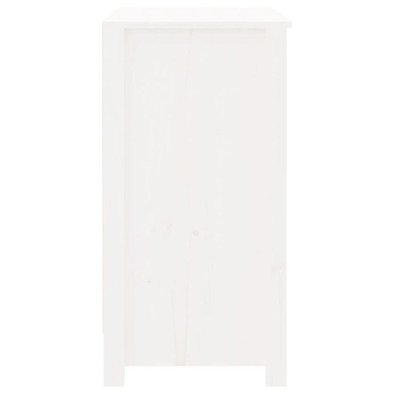 Boekenkast 80x35x68 cm massief grenenhout wit MeubelReus