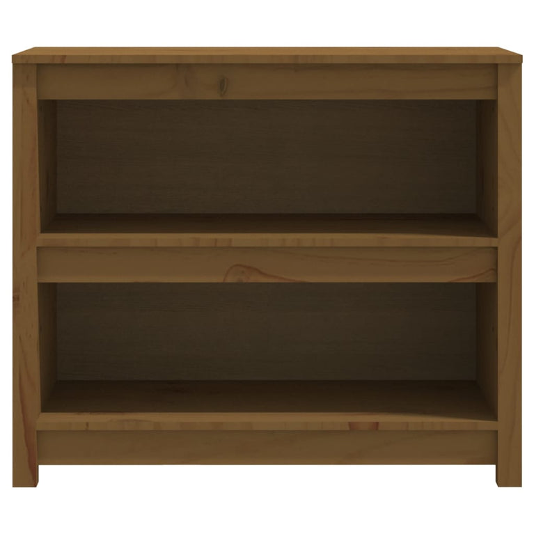 Boekenkast 80x35x68 cm massief grenenhout honingbruin MeubelReus