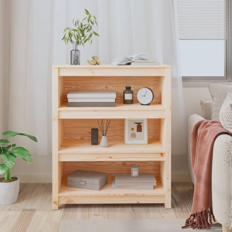 Boekenkast 80x35x97 cm massief grenenhout MeubelReus
