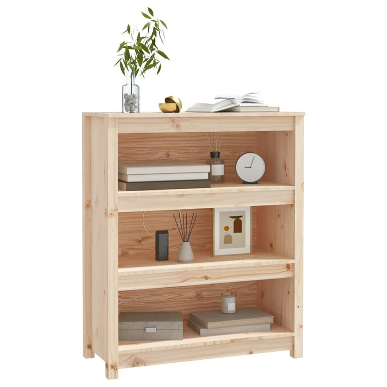 Boekenkast 80x35x97 cm massief grenenhout MeubelReus