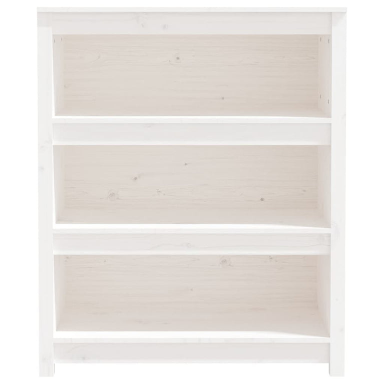 Boekenkast 80x35x97 cm massief grenenhout wit MeubelReus