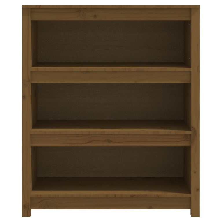 Boekenkast 80x35x97 cm massief grenenhout honingbruin MeubelReus