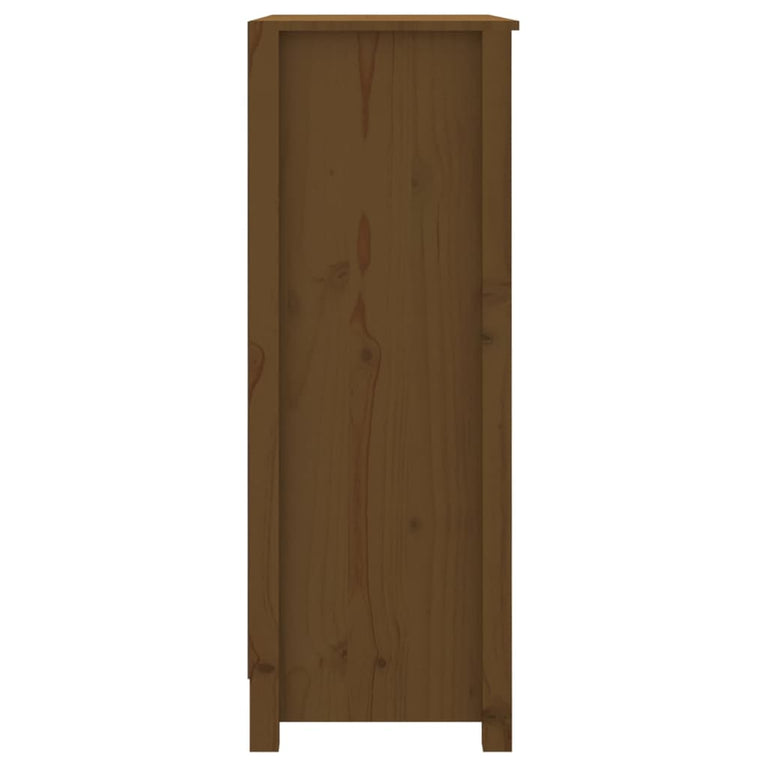 Boekenkast 80x35x97 cm massief grenenhout honingbruin MeubelReus