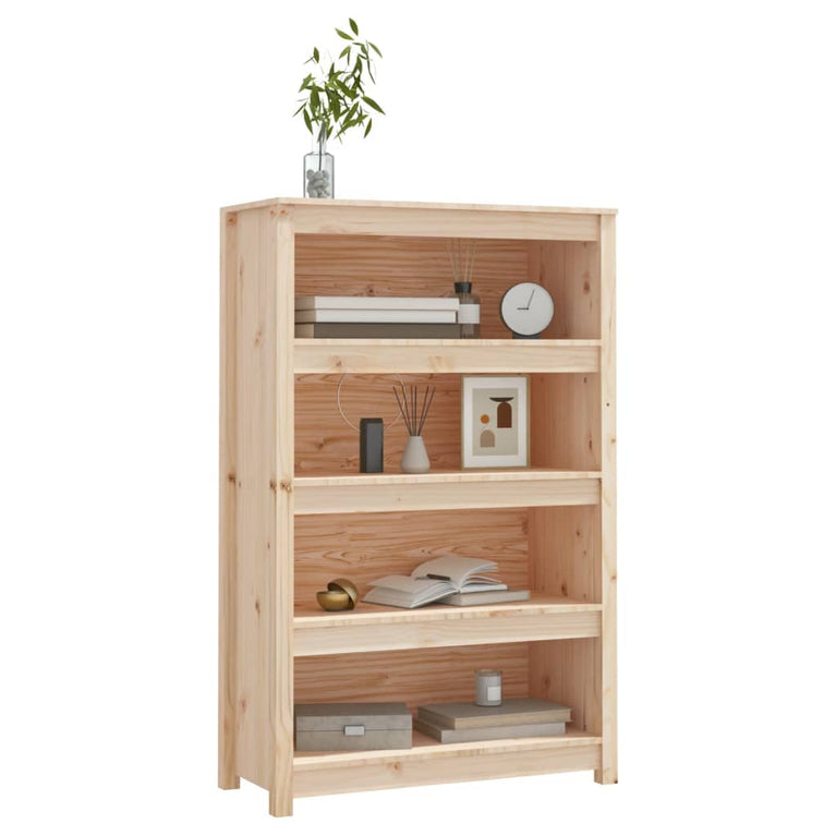 Boekenkast 80x35x126 cm massief grenenhout MeubelReus