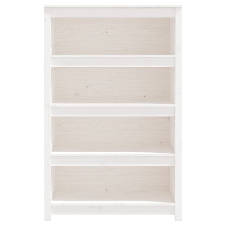 Boekenkast 80x35x126 cm massief grenenhout wit MeubelReus