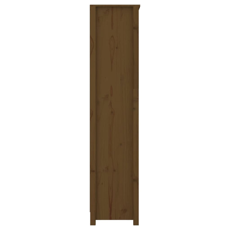 Boekenkast 80x35x154 cm massief grenenhout honingbruin MeubelReus