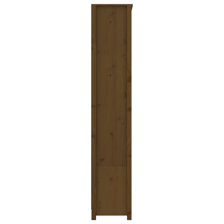 Boekenkast 80x35x183 cm massief grenenhout honingbruin MeubelReus