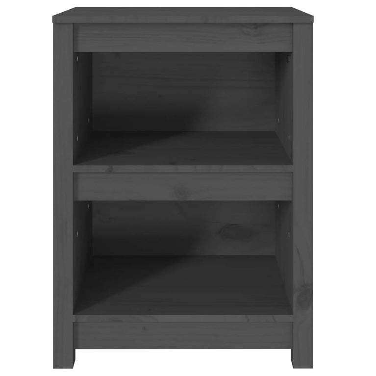 Boekenkast 50x35x68 cm massief grenenhout grijs MeubelReus
