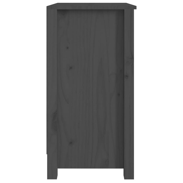 Boekenkast 50x35x68 cm massief grenenhout grijs MeubelReus