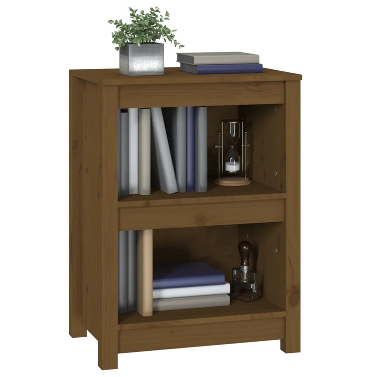 Boekenkast 50x35x68 cm massief grenenhout honingbruin MeubelReus