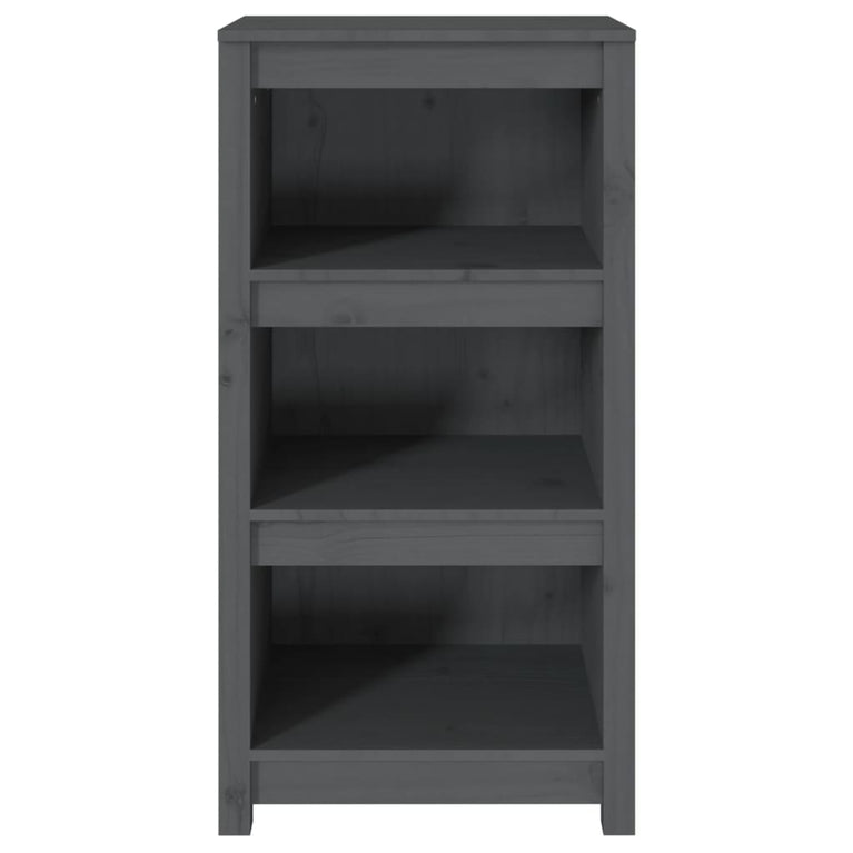 Boekenkast 50x35x97 cm massief grenenhout grijs MeubelReus