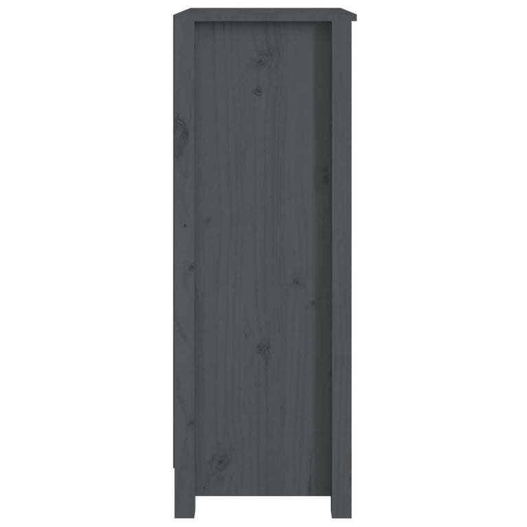 Boekenkast 50x35x97 cm massief grenenhout grijs MeubelReus