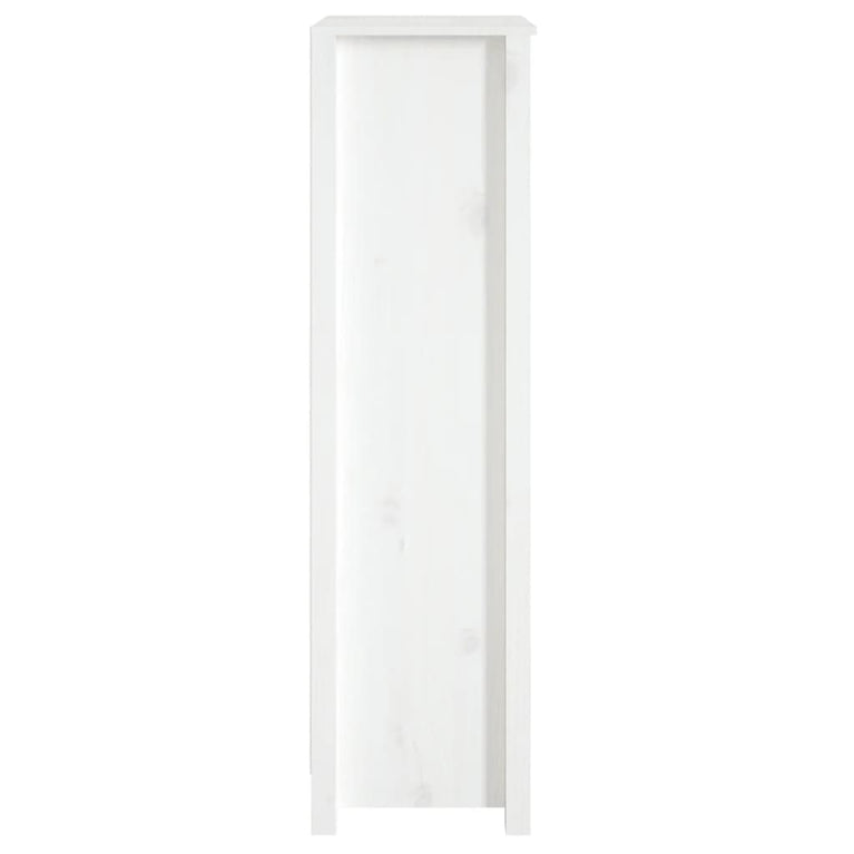 Boekenkast 50x35x125,5 cm massief grenenhout wit MeubelReus