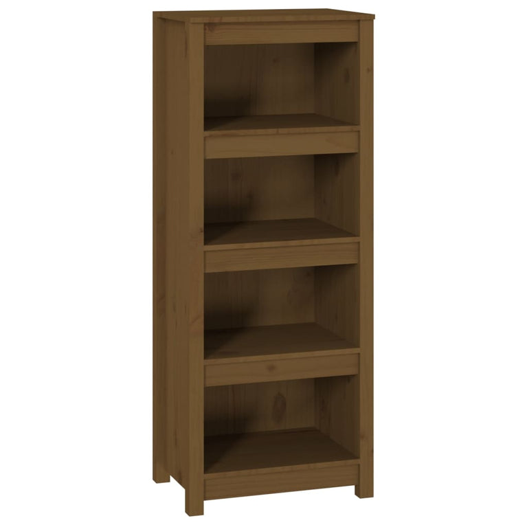 Boekenkast 50x35x125,5 cm massief grenenhout honingbruin MeubelReus