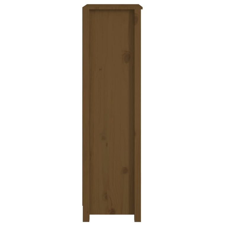 Boekenkast 50x35x125,5 cm massief grenenhout honingbruin MeubelReus