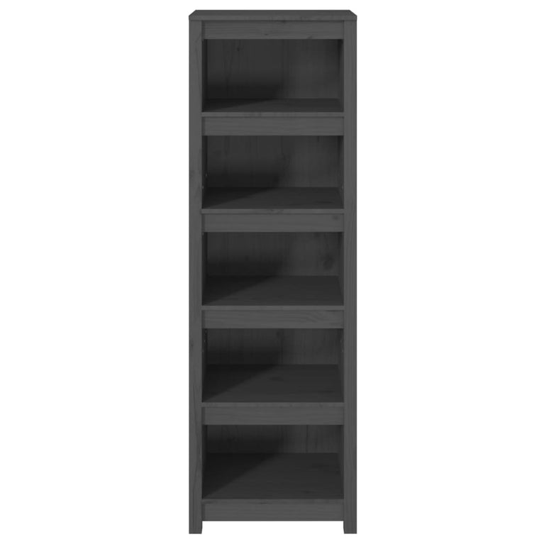 Boekenkast 50x35x154 cm massief grenenhout grijs MeubelReus