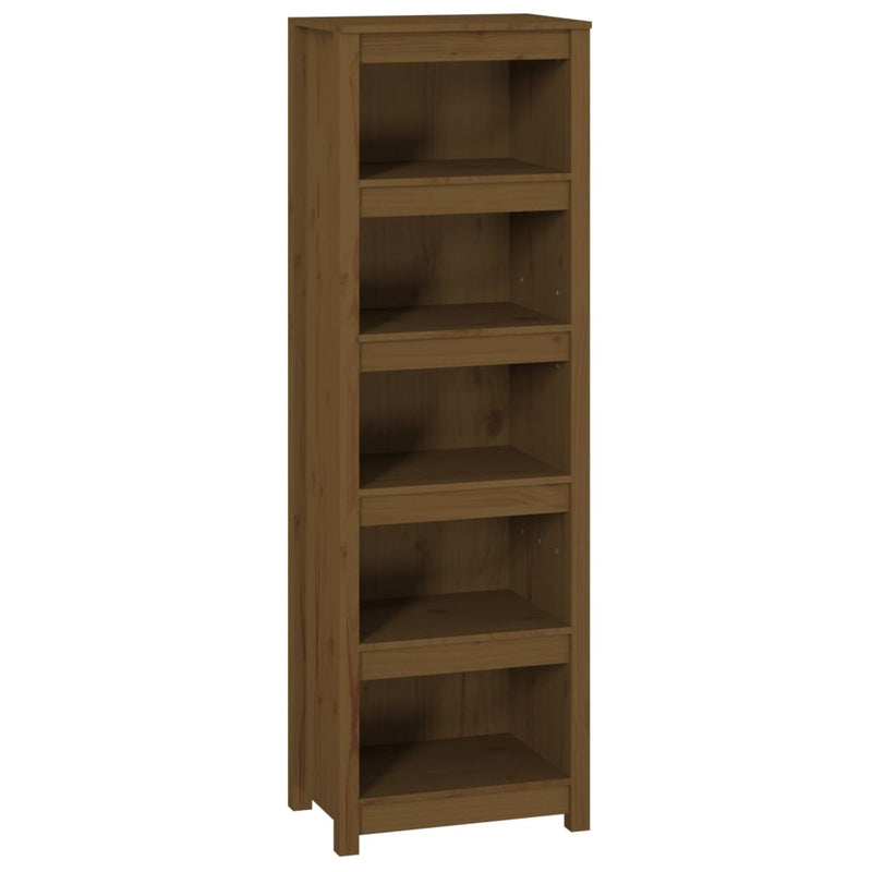 Boekenkast 50x35x154 cm massief grenenhout honingbruin MeubelReus