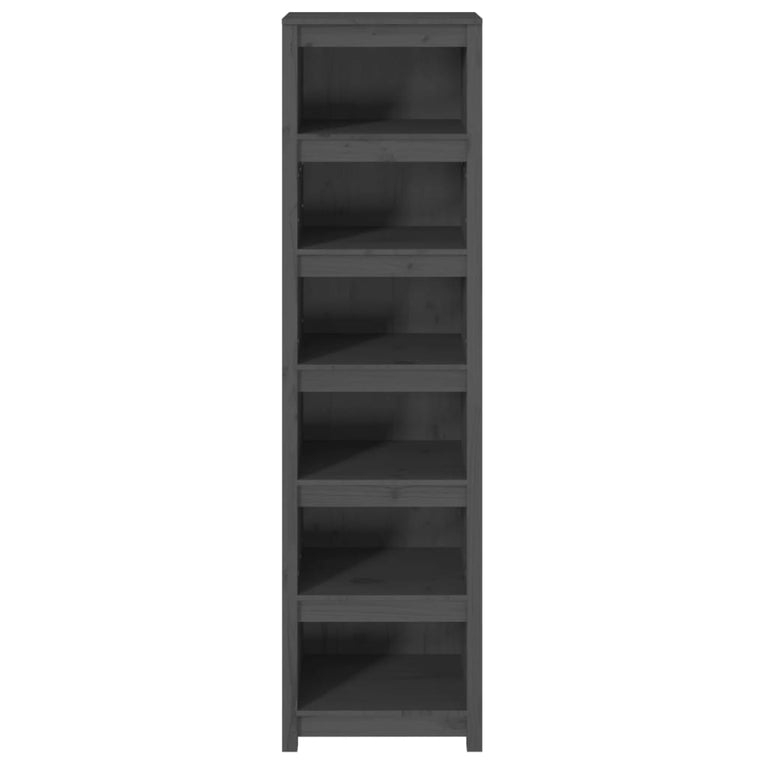 Boekenkast 50x35x183 cm massief grenenhout grijs MeubelReus