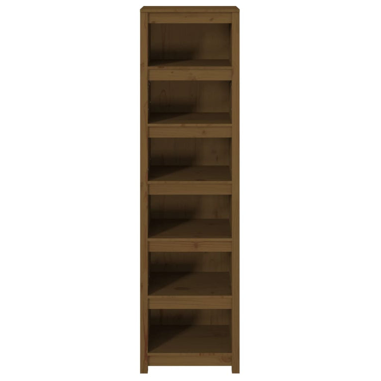 Boekenkast 50x35x183 cm massief grenenhout honingbruin MeubelReus