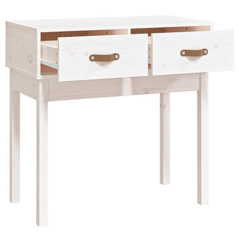 Wandtafel 76,5x40x75 cm massief grenenhout wit MeubelReus