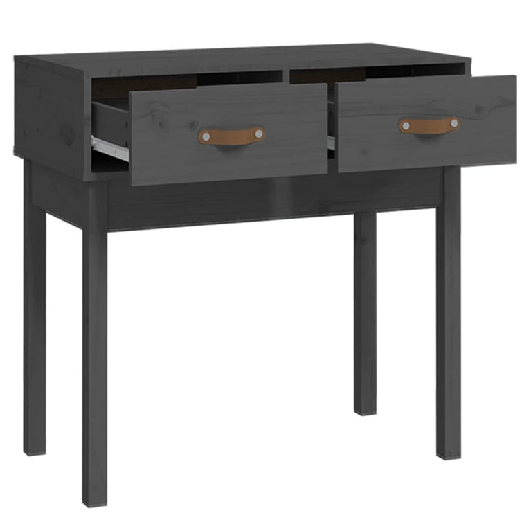 Wandtafel 76,5x40x75 cm massief grenenhout grijs MeubelReus