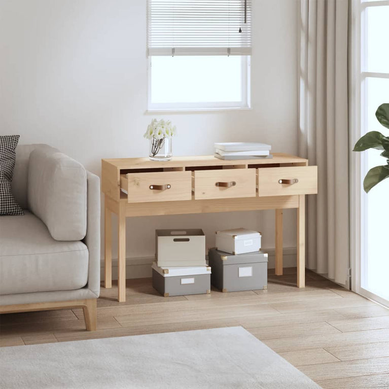 Wandtafel 114x40x75 cm massief grenenhout MeubelReus