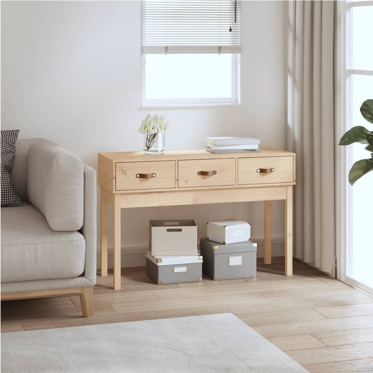 Wandtafel 114x40x75 cm massief grenenhout MeubelReus