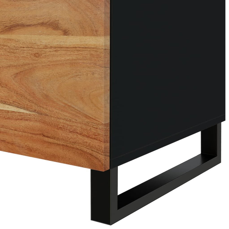 Salontafel 80x50x40 cm massief acaciahout en bewerkt hout MeubelReus