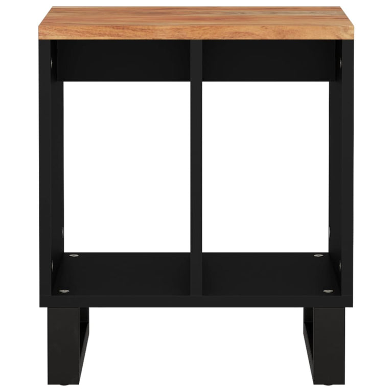 Bijzettafel 40x31x46 cm massief acaciahout en bewerkt hout MeubelReus