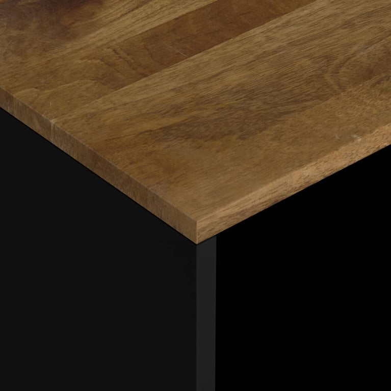 Bijzettafel 40x31x46 cm massief mangohout en bewerkt hout MeubelReus