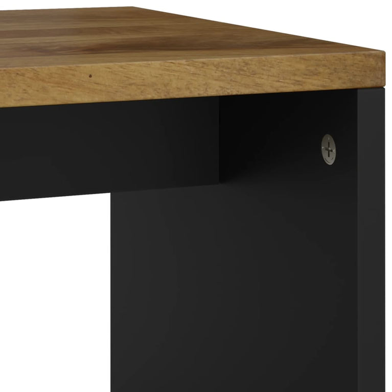 Bijzettafel 40x31x46 cm massief mangohout en bewerkt hout MeubelReus