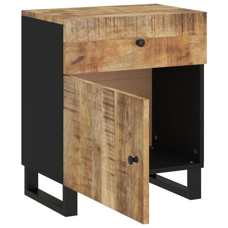 Nachtkastjes 50x33x60 cm massief mangohout en bewerkt hout MeubelReus