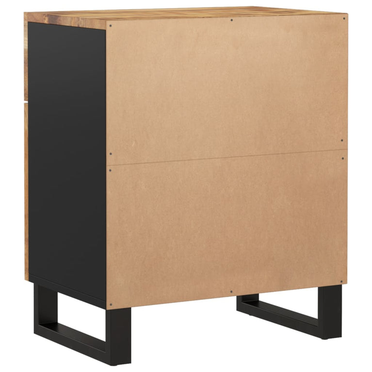 Nachtkastjes 50x33x60 cm massief mangohout en bewerkt hout MeubelReus