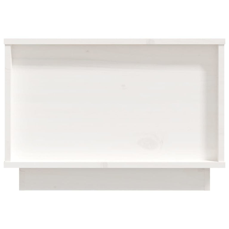 Salontafel 60x50x35 cm massief grenenhout wit MeubelReus