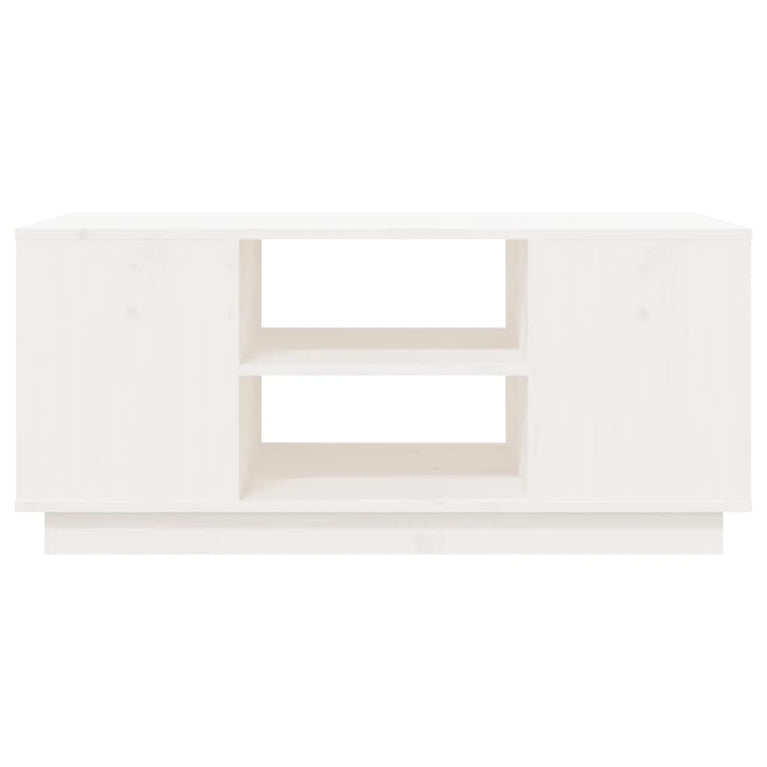 Salontafel 90x49x40,5 cm massief grenenhout wit MeubelReus