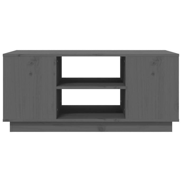 Salontafel 90x49x40,5 cm massief grenenhout grijs MeubelReus