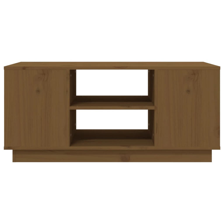 Salontafel 90x49x40,5 cm massief grenenhout honingbruin MeubelReus