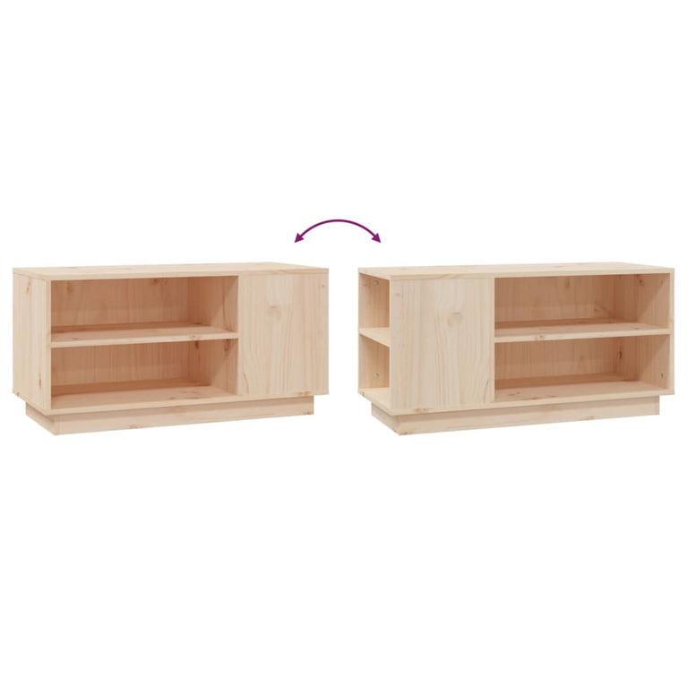 Tv-meubel 80x35x40,5 cm massief grenenhout MeubelReus